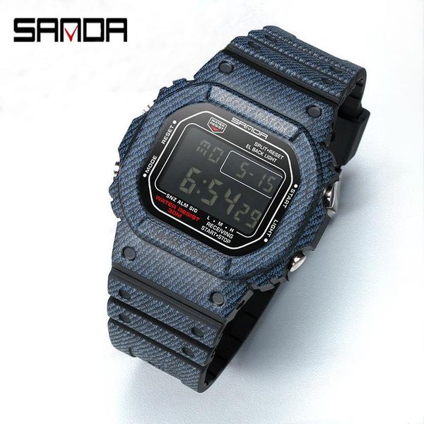 sanda fashion men's watches casual led digital sports watch silicone men multifunction wristwatch mens clock horloges mannen wristwatch, Slivery;brown
sanda fashion men's watches casual led digital sports watch silicone men multifunction wristwatch mens clock horloges mannen wristwatch, Slivery;brown