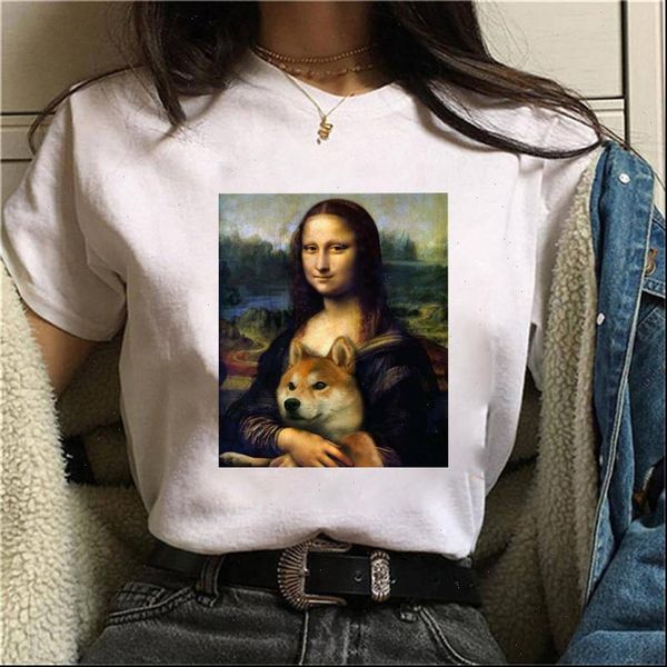 funny mona women t shirts lisa shirt female streetwear korean harajuku tshirt graphic ulzzang grunge femme casual, White
funny mona women t shirts lisa shirt female streetwear korean harajuku tshirt graphic ulzzang grunge femme casual, White