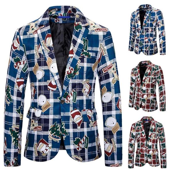 men's suits & blazers arrival christmas clothing suit casual long-sleeved santa print blazer jacket, White;black
men's suits & blazers arrival christmas clothing suit casual long-sleeved santa print blazer jacket, White;black