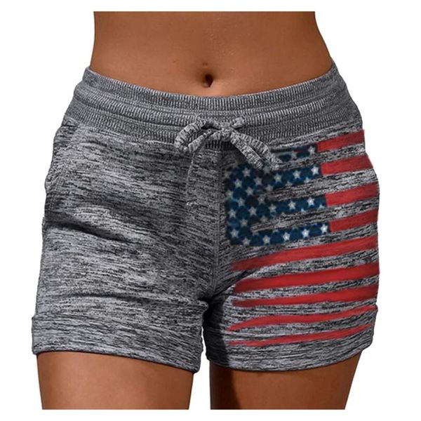 women's shorts 2021 woman women high waist striped star flag print vintage drawstring quick dry elastic sports clothing, White;black
women's shorts 2021 woman women high waist striped star flag print vintage drawstring quick dry elastic sports clothing, White;black