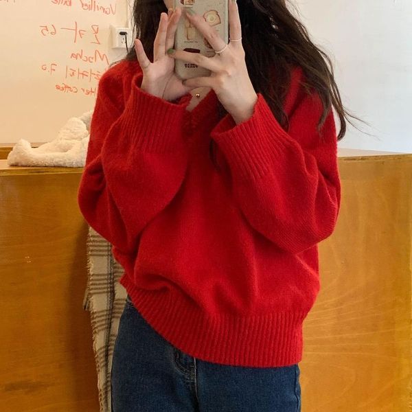 women's sweaters woman 2021 korean fashion simple and sweet all-match solid color v-neck soft pullover long-sleeved knitted sweater, White;black
women's sweaters woman 2021 korean fashion simple and sweet all-match solid color v-neck soft pullover long-sleeved knitted sweater, White;black
