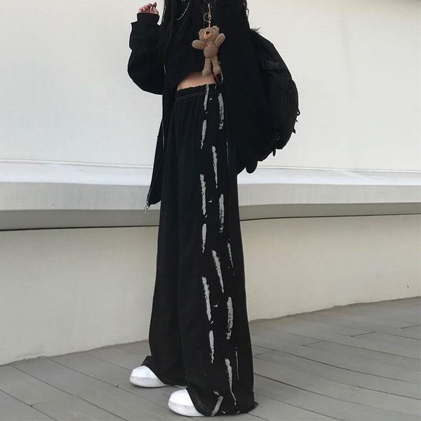 women's pants & capris trousers wide-leg summer thin section ins tide harajuku style high waist loose straight casual, Black;white
women's pants & capris trousers wide-leg summer thin section ins tide harajuku style high waist loose straight casual, Black;white