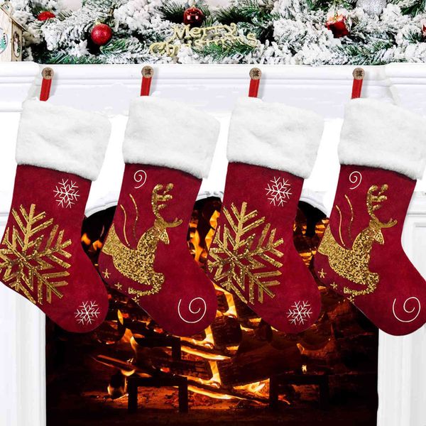 2022 new gift bag flannelette beads embroidered snow deer pattern socks christmas pendant
2022 new gift bag flannelette beads embroidered snow deer pattern socks christmas pendant