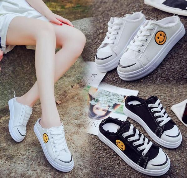 slippers super fire girls version fashion harajuku style flat canvas shoes street s small white lazy, Black
slippers super fire girls version fashion harajuku style flat canvas shoes street s small white lazy, Black