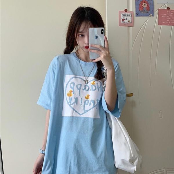 spring and summer, sweet letters, printing, loose comfortable, ultra-fashionable, students can match t-shirts at wi women's t-shirt, White
spring and summer, sweet letters, printing, loose comfortable, ultra-fashionable, students can match t-shirts at wi women's t-shirt, White
