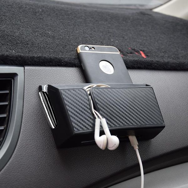 car organizer storage box carbon fiber grain paste type mobile phone holder stowing tidying styling
car organizer storage box carbon fiber grain paste type mobile phone holder stowing tidying styling