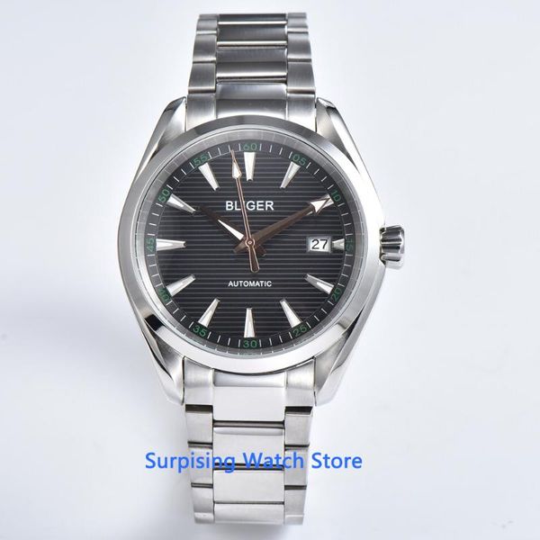wristwatches bliger 40mm black dial mens automatic watch silver case luminous sapphire crystal date nh35 movement mechanical, Slivery;brown
wristwatches bliger 40mm black dial mens automatic watch silver case luminous sapphire crystal date nh35 movement mechanical, Slivery;brown