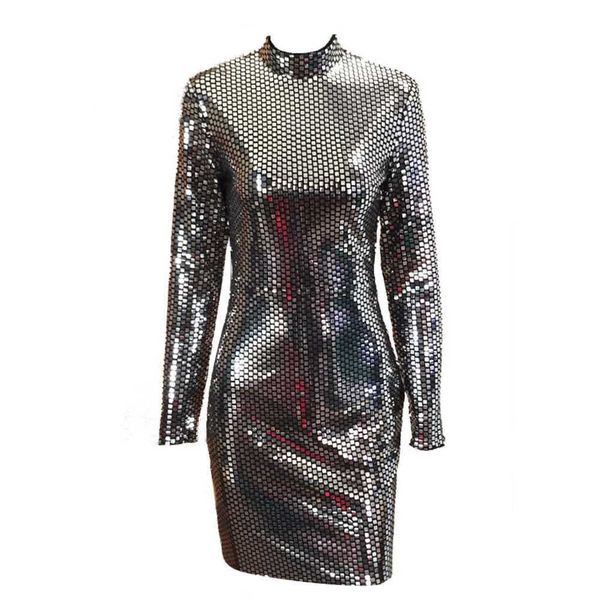 perhaps u black stand collar long sleeve bodycon sheath mini dress bling solid sequined d0912 210529, Black;gray
perhaps u black stand collar long sleeve bodycon sheath mini dress bling solid sequined d0912 210529, Black;gray