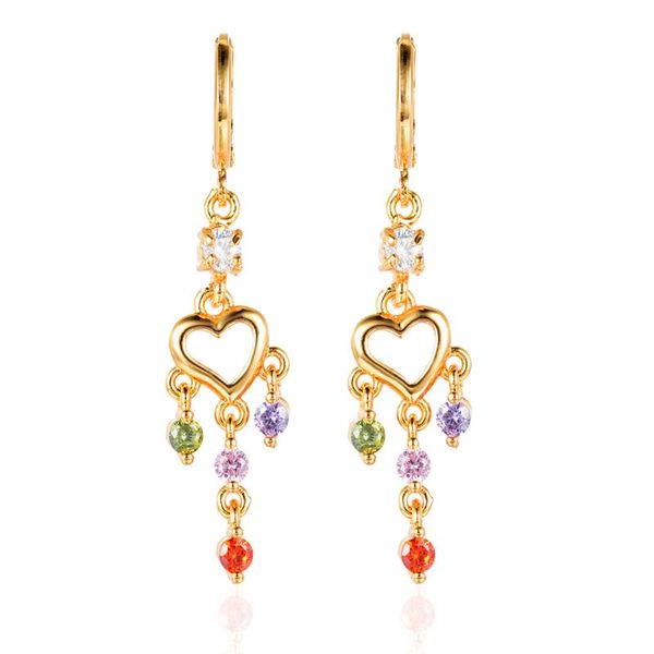 fashion gold color heart cz long dangle drop earrings jewelry for women girls & chandelier, Silver
fashion gold color heart cz long dangle drop earrings jewelry for women girls & chandelier, Silver