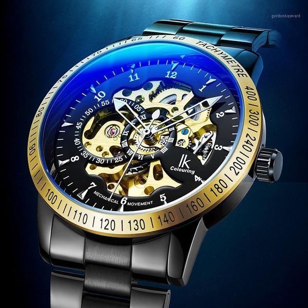 wristwatches ik colouring brand original skeleton mechanical watch for men black stainless steel men's automatic waterproof male clock, Slivery;brown
wristwatches ik colouring brand original skeleton mechanical watch for men black stainless steel men's automatic waterproof male clock, Slivery;brown
