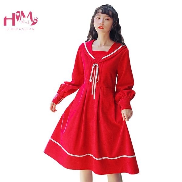 vintage black bandage women autumn mori girl corduroy long sleeve midi ladies winter casual christmas red clothes, Black;gray
vintage black bandage women autumn mori girl corduroy long sleeve midi ladies winter casual christmas red clothes, Black;gray
