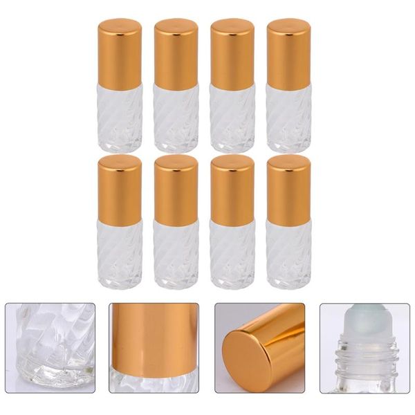 storage bottles & jars 8pcs 5ml glass roller bottle empty perfume essential oil test vials
storage bottles & jars 8pcs 5ml glass roller bottle empty perfume essential oil test vials