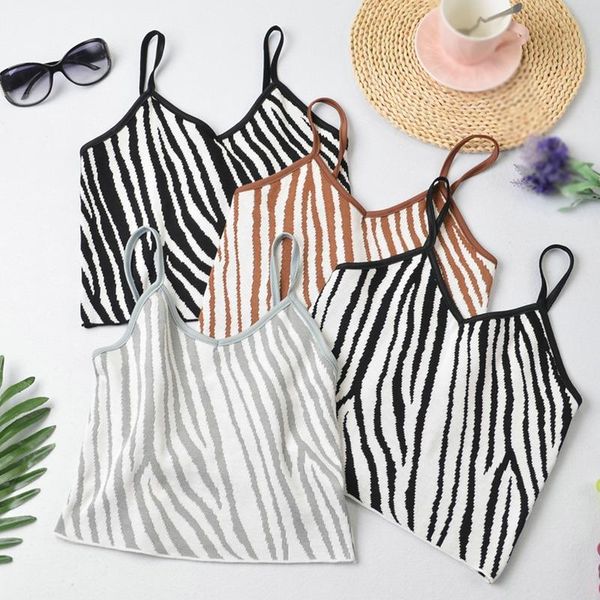 zebra striped camisole summer fashion sleeveless tank women knitted camis women's tanks &, White
zebra striped camisole summer fashion sleeveless tank women knitted camis women's tanks &, White