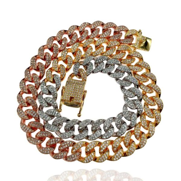 chains men hip hop iced out bling pave setting zircon necklaces fashion miami cuba chain necklace hiphop jewelry gifts, Silver 
chains men hip hop iced out bling pave setting zircon necklaces fashion miami cuba chain necklace hiphop jewelry gifts, Silver