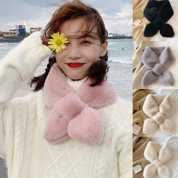 scarves women's faux fur scarf winter solid color furry bib warmth cross leaf fake collar accessories, Blue;gray
scarves women's faux fur scarf winter solid color furry bib warmth cross leaf fake collar accessories, Blue;gray