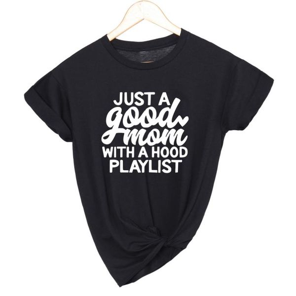 women's t-shirt just a good mom with hood playlist female print t shirt woman's streetwear letter tshirt sleeveless loose lady girl, White
women's t-shirt just a good mom with hood playlist female print t shirt woman's streetwear letter tshirt sleeveless loose lady girl, White