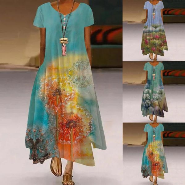 casual dresses summer dandelion maxi dress women vintage vestidos robe floral printed long plus size short sleeve tunic boho, Black;gray
casual dresses summer dandelion maxi dress women vintage vestidos robe floral printed long plus size short sleeve tunic boho, Black;gray