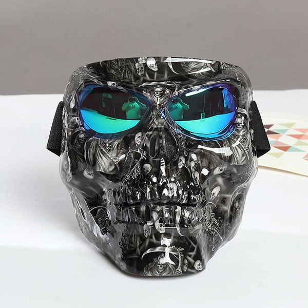 motorcycle goggles personality skull head cross country locomotive riding glasses halloween atmosphere mask, White;black
motorcycle goggles personality skull head cross country locomotive riding glasses halloween atmosphere mask, White;black