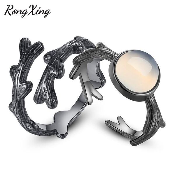 wedding rings rongxing creative tree branch design black opening ring sets metal round moonstone adjustable couples finger lovers gifts, Slivery;golden
wedding rings rongxing creative tree branch design black opening ring sets metal round moonstone adjustable couples finger lovers gifts, Slivery;golden