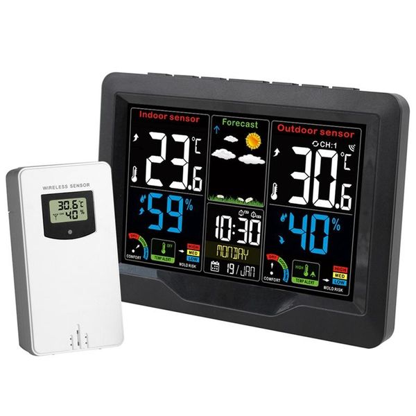 other clocks & accessories weather station digital clock color disply barometer hygrometer outdoor sensor
other clocks & accessories weather station digital clock color disply barometer hygrometer outdoor sensor