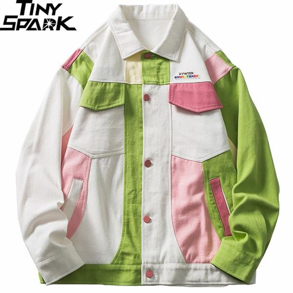 men's jackets hip hop streetwear color block patchwork denim jacket 2021 men harajuku jeans autumn cotton casual coat outwear, Black;brown
men's jackets hip hop streetwear color block patchwork denim jacket 2021 men harajuku jeans autumn cotton casual coat outwear, Black;brown