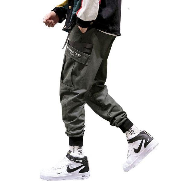 men's pants men streetwear cargo mens ribbons casual slim joggers side pockets cotton man trousers sweatpants 2j9d, Black
men's pants men streetwear cargo mens ribbons casual slim joggers side pockets cotton man trousers sweatpants 2j9d, Black