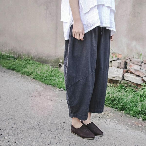 women's pants & capris johnature women wide leg 2021 autumn casual cotton linen vintage trouser loose elastic waist brief, Black;white
women's pants & capris johnature women wide leg 2021 autumn casual cotton linen vintage trouser loose elastic waist brief, Black;white