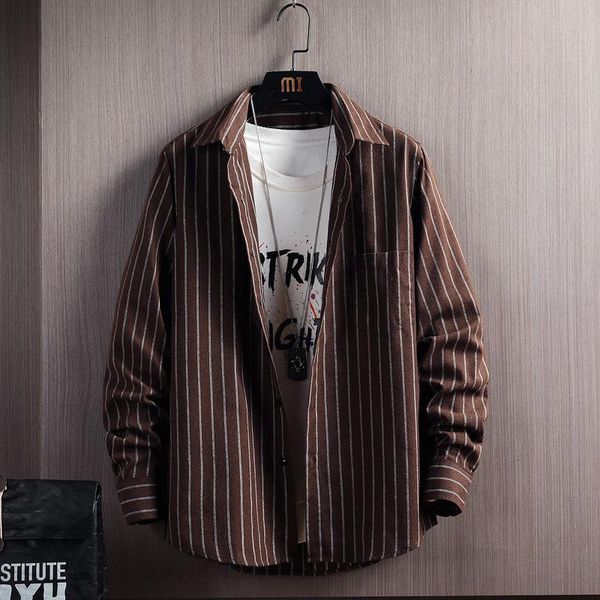 men's casual shirts man's shirt clothes longsleeve bargains blouse for vintage clothing dark striped harajuku streetwear drop, White;black
men's casual shirts man's shirt clothes longsleeve bargains blouse for vintage clothing dark striped harajuku streetwear drop, White;black