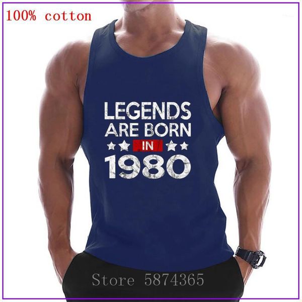 men' tank 2021 cotton vintage 1980 printed sling streetwear casual vest fitness sports fashion sportswear1, White;black
men' tank 2021 cotton vintage 1980 printed sling streetwear casual vest fitness sports fashion sportswear1, White;black