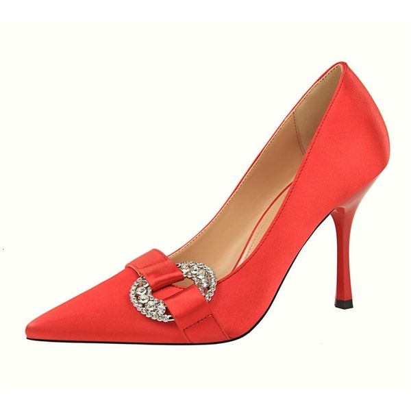 sandals women pumps concise satin crystal comfortable 7cm heels party shoes elegant shallow wedding bride woman d1qv, Black
sandals women pumps concise satin crystal comfortable 7cm heels party shoes elegant shallow wedding bride woman d1qv, Black