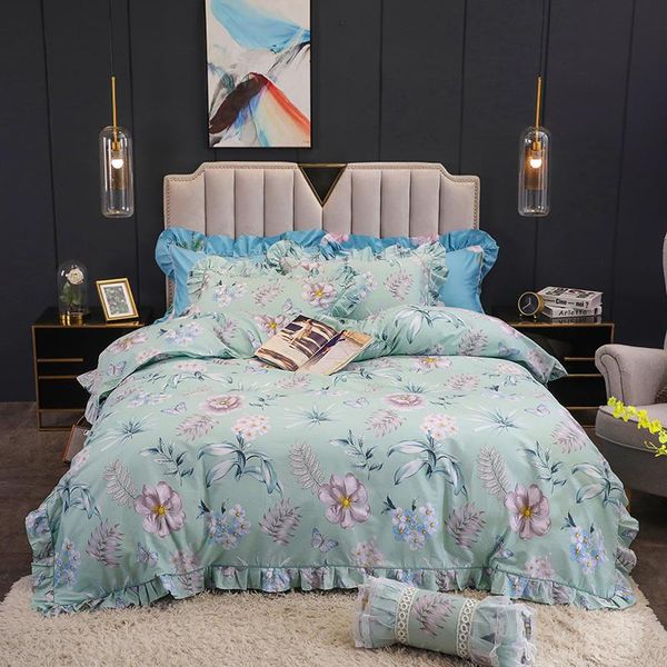 bedding sets 4/6pcs floral ruffled duvet cover set 120/150/160x200cm bedskirt 100%soft cotton comforter quilt pillowcase
bedding sets 4/6pcs floral ruffled duvet cover set 120/150/160x200cm bedskirt 100%soft cotton comforter quilt pillowcase
