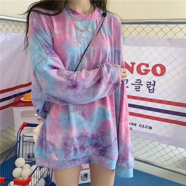 women's t-shirt long sleeve summer for women 2021 tie dye everyday casual pullover street fashion round neck ropa plus size mujer, White
women's t-shirt long sleeve summer for women 2021 tie dye everyday casual pullover street fashion round neck ropa plus size mujer, White
