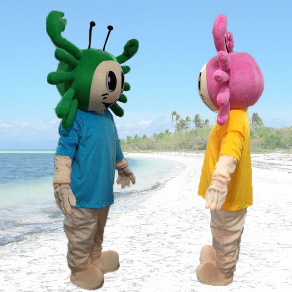 mascot costumes crab mascot costumes cartoon apparel custom made size, Red;yellow