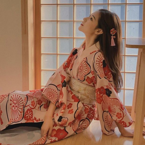 women kimono traditional japanese style obi sakura print sweet yukata bathrobes formal dress gown girls vintage dresses vestidos ethnic clot, Red
women kimono traditional japanese style obi sakura print sweet yukata bathrobes formal dress gown girls vintage dresses vestidos ethnic clot, Red