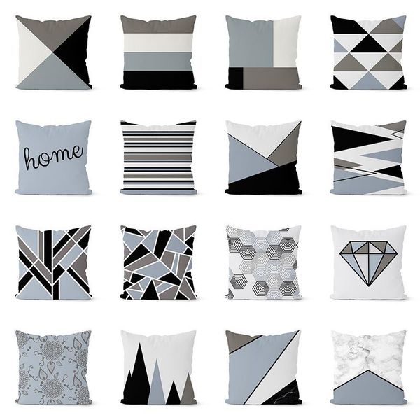 cushion/decorative pillow 45*45cm gray black striped geometric cushion cover polyester pillowcase cojines decorativos para sofa home bedroom
cushion/decorative pillow 45*45cm gray black striped geometric cushion cover polyester pillowcase cojines decorativos para sofa home bedroom