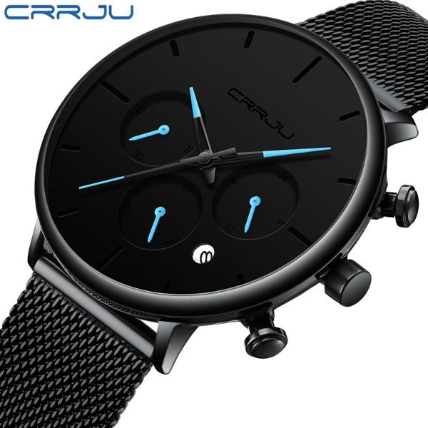 wristwatches crrju unique style reloj hombre mens watches chronograph sport watch men waterproof military clock masculino, Slivery;brown
wristwatches crrju unique style reloj hombre mens watches chronograph sport watch men waterproof military clock masculino, Slivery;brown