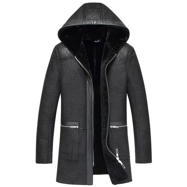 winter genuine leather jacket men black real shearling sheepskin long coat with hooded natural wool lining warm jf1886 men's & faux
winter genuine leather jacket men black real shearling sheepskin long coat with hooded natural wool lining warm jf1886 men's & faux