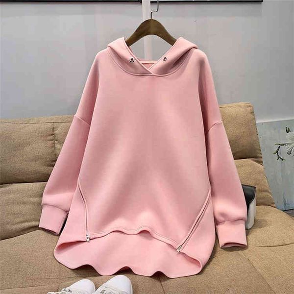 women's hoodies & sweatshirts irregular cor sólida hoodie outono mulher fêmea solto algodão sólido engrossar quente feminino sweatshirt, Black
women's hoodies & sweatshirts irregular cor sólida hoodie outono mulher fêmea solto algodão sólido engrossar quente feminino sweatshirt, Black