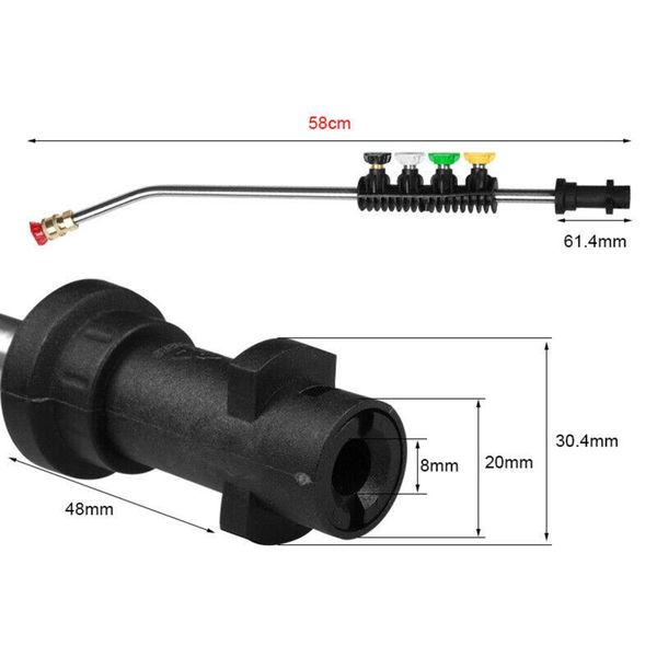 watering equipments 5pcs nozzle washer jet lance w/ spray wand for karcher k1 1400psi-3000psi
watering equipments 5pcs nozzle washer jet lance w/ spray wand for karcher k1 1400psi-3000psi