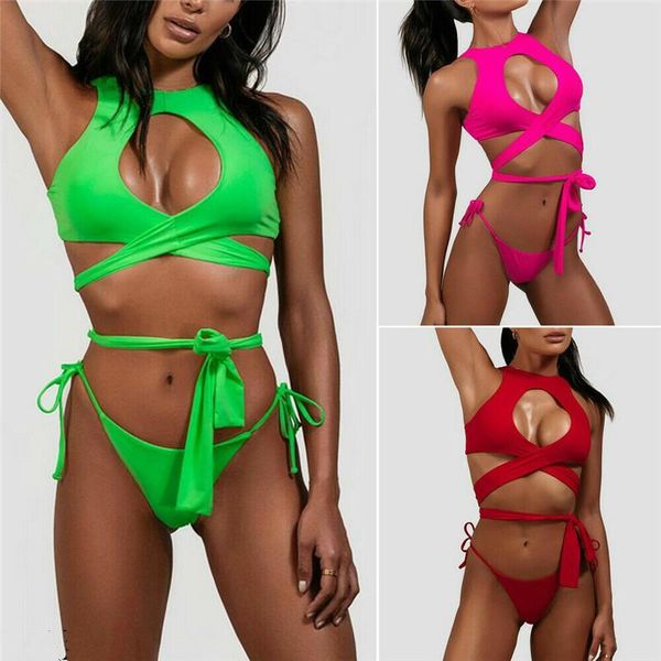 women high waist bikini set bandage thong brief brazilian swimming suit 2pcs swimwear bathing one-piece suits
women high waist bikini set bandage thong brief brazilian swimming suit 2pcs swimwear bathing one-piece suits