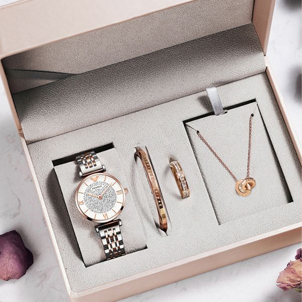 gift box of watch women's steel belt trend quartz waterproof simple gift women's watch, Slivery;brown
gift box of watch women's steel belt trend quartz waterproof simple gift women's watch, Slivery;brown