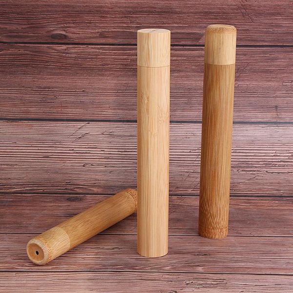toothbrush holders 1pc natural bamboo tube eco-friendly case 21cm for health oral hygiene travel portable holder
toothbrush holders 1pc natural bamboo tube eco-friendly case 21cm for health oral hygiene travel portable holder