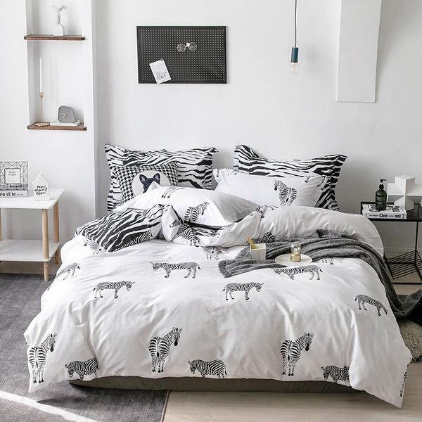 bedding sets modern style black and white striped zebra minimalist cotton set duvet cover bed linen fitted sheet pillowcases textiles
bedding sets modern style black and white striped zebra minimalist cotton set duvet cover bed linen fitted sheet pillowcases textiles