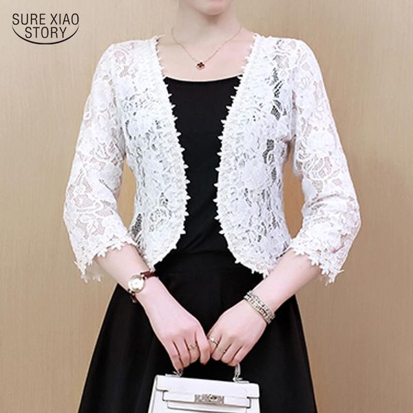 women's jackets 2021 elegant short s-4xl large size coat autumn lace beaded hollow sunscreen cardigan soft clean v-neck noble jacket wo, Black;brown
women's jackets 2021 elegant short s-4xl large size coat autumn lace beaded hollow sunscreen cardigan soft clean v-neck noble jacket wo, Black;brown