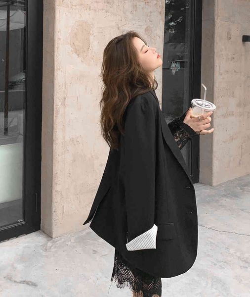 suits come spring a celebrity web suit small girl design feels loose female thin model niche jacket, White;black
suits come spring a celebrity web suit small girl design feels loose female thin model niche jacket, White;black