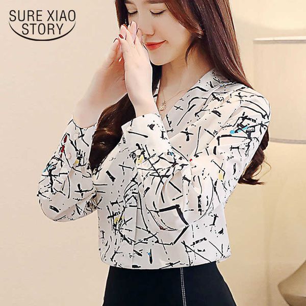 women spring shirts print womens and blouse chiffon women blouse long sleeve causal ol blusas femininas 2217 50 210528, White
women spring shirts print womens and blouse chiffon women blouse long sleeve causal ol blusas femininas 2217 50 210528, White