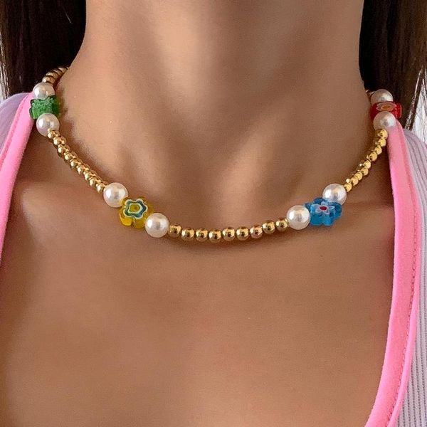 chains ingesight.z y2k boho colorful rainbow flower short choker necklaces for women imitation pearl beaded clavicle jewelry, Silver
chains ingesight.z y2k boho colorful rainbow flower short choker necklaces for women imitation pearl beaded clavicle jewelry, Silver