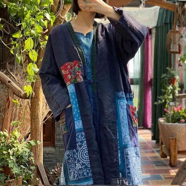 johnature vintage patchwork women warm cotton parkas v-neck winter chinese style loose retro packet parkas coat 210521, Black
johnature vintage patchwork women warm cotton parkas v-neck winter chinese style loose retro packet parkas coat 210521, Black