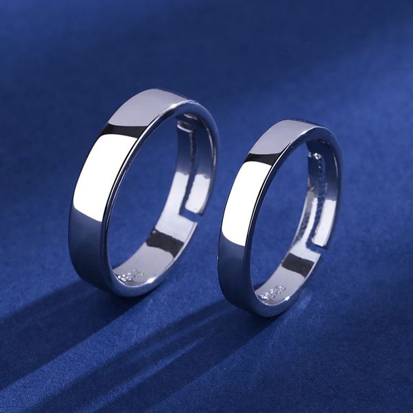 ring s925 plated sterling silver smooth couple is simple, fashionable and elegant, classic adjustable bare pair
ring s925 plated sterling silver smooth couple is simple, fashionable and elegant, classic adjustable bare pair
