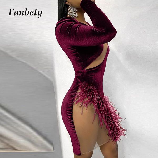 casual dresses women elegant mesh patchwork irregular party dress ladies hollow out feather velvet autumn long sleeve pencil, Black;gray
casual dresses women elegant mesh patchwork irregular party dress ladies hollow out feather velvet autumn long sleeve pencil, Black;gray